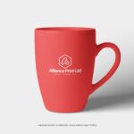 Bone White Red Coffee Sublimation Mug Matte Finish