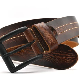 Leather Belt darkbrown