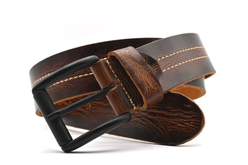 Leather Belt darkbrown