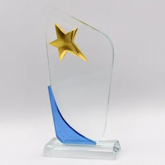 Gold Star Glass Shield